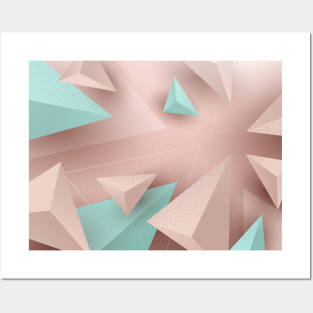 3D Triangles 1 Posters and Art